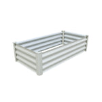 Absco The Organic Garden Co Hakea 4' x 2' x 1' Metal Rectangle Garden Bed - Surfmist 