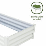 Absco The Organic Garden Co Hakea 4' x 3' x 1' Metal Rectangle Garden Bed - Surfmist 