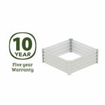 Absco The Organic Garden Co Hakea 4' x 4' x 1' Metal Square Garden Bed - Surfmist 