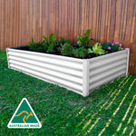 Absco The Organic Garden Co Hakea 6' x 3' x 1.3' Metal Rectangle Garden Bed - Surfmist 