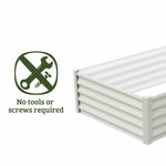 Absco The Organic Garden Co Hakea 6' x 3' x 1.3' Metal Rectangle Garden Bed - Surfmist 