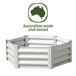 Absco The Organic Garden Co Hakea 3.28' x 3.28' Metal Hex Garden Bed - Surfmist 