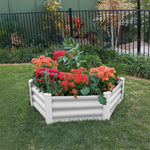 Absco The Organic Garden Co Hakea 3.28' x 3.28' Metal Hex Garden Bed - Surfmist 