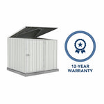 Absco Utility 5' x 5' Multipurpose Metal Pool Pump Shed  - Surfmist 
