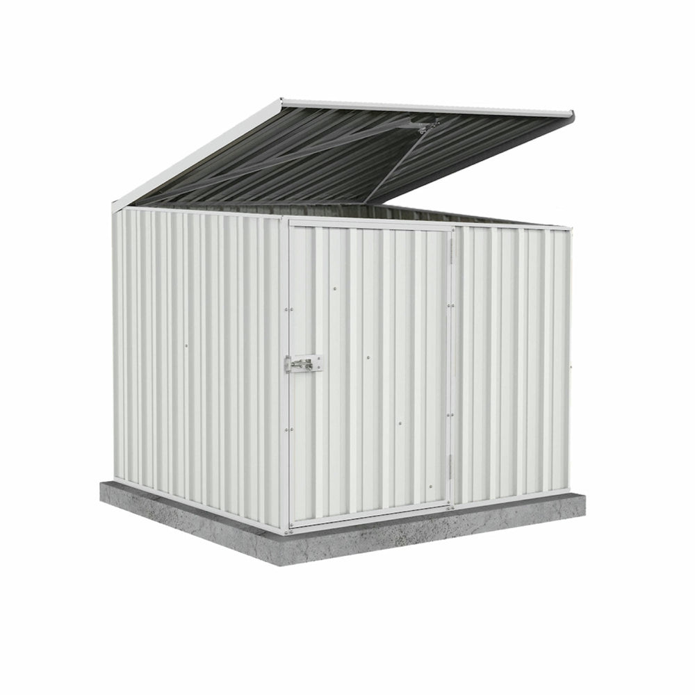 Absco Utility 5' x 5' Multipurpose Metal Pool Pump Shed  - Surfmist