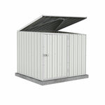 Absco Utility 5' x 5' Multipurpose Metal Pool Pump Shed  - Surfmist 