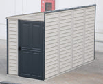 DuraMax SideMate Plus 4' x 10' Vinyl Shed with Foundation 