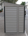 DuraMax SideMate Plus 4' x 10' Vinyl Shed with Foundation 