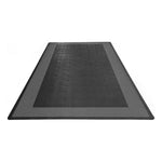Speedway Tile Single Car Garage Floor Tile Mat / Pad (Black / Grey)-SPEEDBRDR200MTM-Garage Giant 