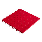 Speedway Tile Motorcycle Garage Floor Tile Mat / Pad (Black / Red)-SPEEDCHKR300MTS-Garage Giant 