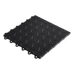 Speedway Tile Motorcycle Garage Floor Tile Mat / Pad (Black / White)-SPEEDCHKR600MTS-Garage Giant 