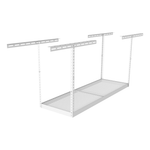SafeRacks 2' x 6' Overhead Storage Rack with 24-45-Inch Drop (White)-SR-2x6-W-Pack-24-Garage Giant 