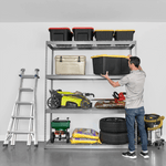 SafeRacks 24" x 72" x 84" Heavy-Duty Garage Rack Shelving (Hammertone)-SR-2x6x7BLT-H4L-Garage Giant 