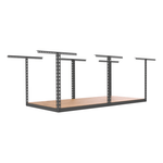 SafeRacks 4' x 8' Overhead Storage Rack Frame Kit with 24-45-Inch Drop (Hammertone)-SR-4X8WD-H-Pack-24-Garage Giant 