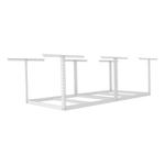 SafeRacks 4' x 8' Overhead Storage Rack Frame Kit with 12-24-Inch Drop (White)-SR-4X8WD-W-Pack-12-Garage Giant 