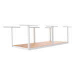 SafeRacks 4' x 8' Overhead Storage Rack Frame Kit with 12-24-Inch Drop (White)-SR-4X8WD-W-Pack-12-Garage Giant 