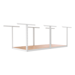 SafeRacks 4' x 8' Overhead Storage Rack Frame Kit with 24-45-Inch Drop (White)-SR-4X8WD-W-Pack-24-Garage Giant 
