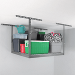 SafeRacks 4' x 4' Overhead Storage Rack with 24-45-Inch Drop (Hammertone)-SR-4x4-HRT-24-Garage Giant 