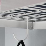 SafeRacks Slimline Deck Hooks (White)-SR-DHookSLSet2-W-Garage Giant 