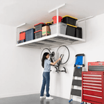 SafeRacks Slimline Deck Hooks (White)-SR-DHookSLSet2-W-Garage Giant 