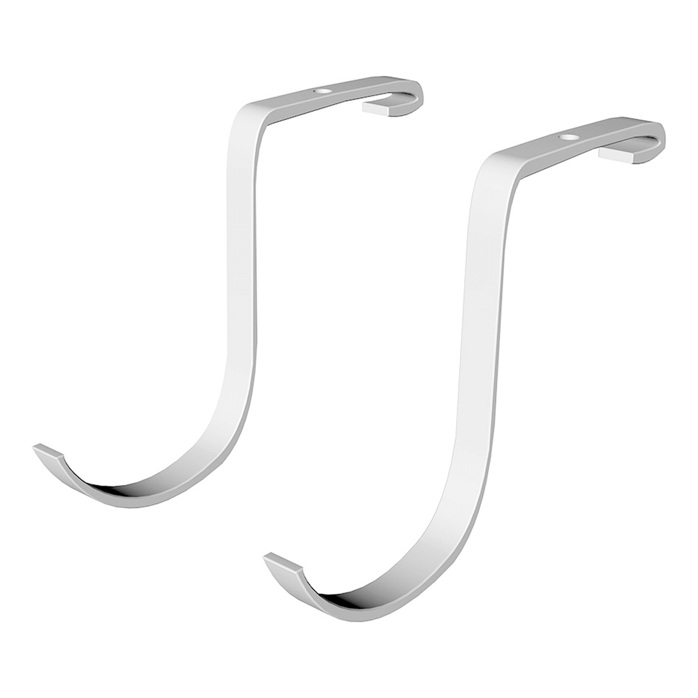 SafeRacks Deck Hooks (White)-SR-DHookSet2-W-Garage Giant