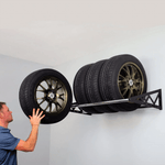 SafeRacks Wall Mounted Tire Rack-SR-TR2710-BK-Garage Giant 