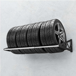 SafeRacks Wall Mounted Tire Rack-SR-TR2710-BK-Garage Giant 