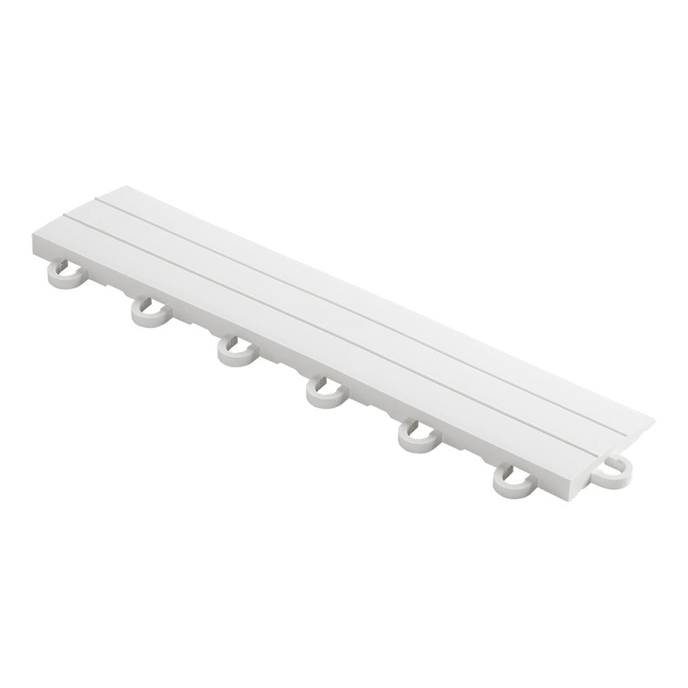 Speedway Tile White Garage Floor Tile Ramp - Looped (10 Pack)-SPEED-LOP-AW-10-Garage Giant