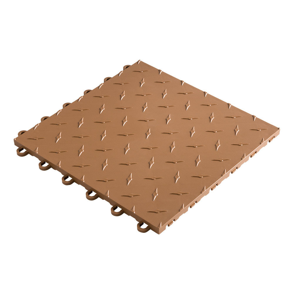 Speedway Tile 12 x 12-Inch Brown Garage Floor Tile (10 Pack)-SPEED-DMD-CB-10-Garage Giant