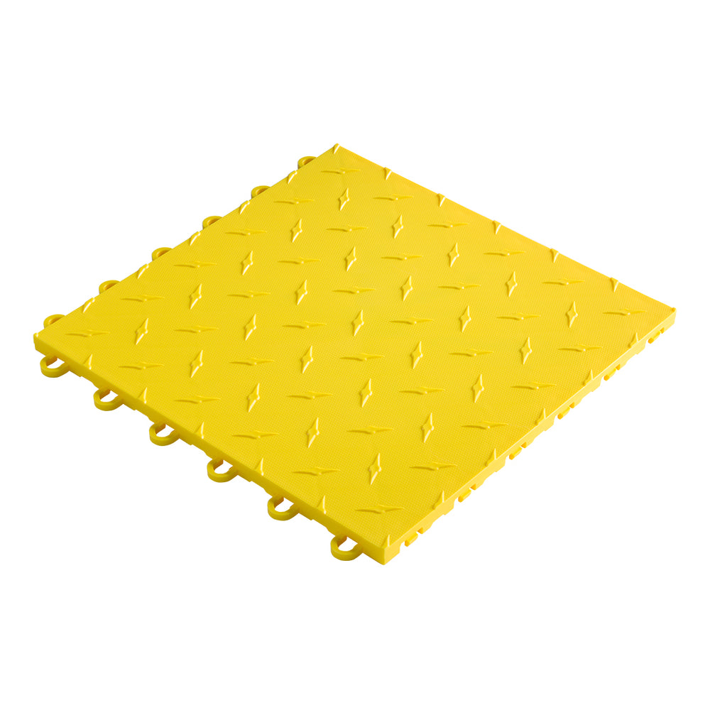 Speedway Tile 12 x 12-Inch Yellow Garage Floor Tile (10 Pack)-SPEED-DMD-CY-10-Garage Giant