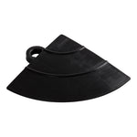 Speedway Tile Black Garage Floor Tile Ramp Corner (4 Pack)-SPEED-CNR-JB-4-Garage Giant 