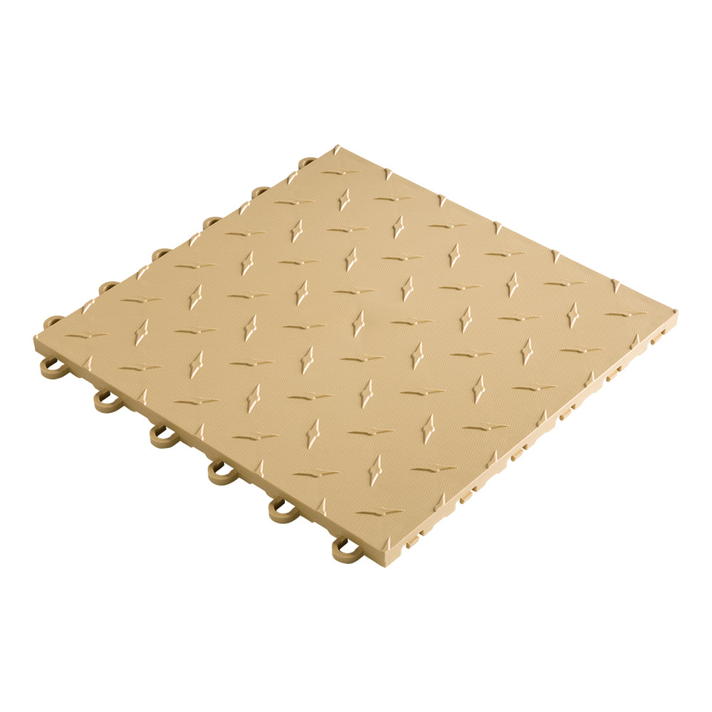 Speedway Tile 12 x 12-Inch Mocha Garage Floor Tile (50 Pack)-SPEED-DMD-MJ-50-Garage Giant