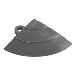 Speedway Tile Grey Garage Floor Tile Ramp Corner (4 Pack)-SPEED-CNR-SG-4-Garage Giant 