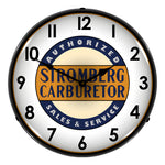 Collectable Sign and Clock Stromberg Service Backlit Wall Clock-STROM1103307-Garage Giant 