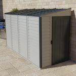 DuraMax SideMate Plus 4' x 10' Vinyl Shed with Foundation 