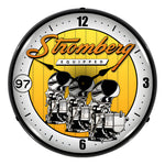 Collectable Sign and Clock Stromberg Equipped Backlit Wall Clock-Strom904210-Garage Giant 