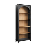 Prepac Ark Bookcase, Black Oak And Natural Oak-TOSBR-2601-1-Garage Giant 