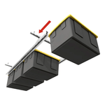 E-Z Garage Storage Tote Slide Overhead Bin Storage Rack (Adjustable) | Garage Giant 