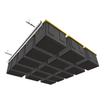 E-Z Garage Storage Tote Slide Pro Overhead Bin Storage Rack (Adjustable) 