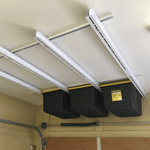 E-Z Garage Storage Tote Slide Pro Overhead Bin Storage Rack (Adjustable) 