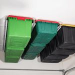 E-Z Garage Storage Tote Slide Pro Overhead Bin Storage Rack (Adjustable) 