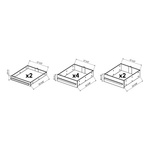 Dragonfire Tools 2 x Pro Series 11-Drawer Tool Cabinet (Grey) 