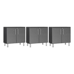 Ulti-MATE Garage 3-Piece 2-Door Oversized Garage Cabinet Kit in Graphite Grey Metallic-UG20030G-Garage Giant 