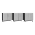 Ulti-MATE Garage 3-Piece 2-Door Oversized Garage Cabinet Kit in Stardust Silver Metallic-UG20030S-Garage Giant 