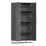 Ulti-MATE Garage 5-Piece Cabinet System with Bamboo Worktop in Graphite Grey Metallic-UG20052G-Garage Giant 