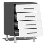 Ulti-MATE Garage 7-Piece Garage Cabinet Kit with Bamboo Worktop in Starfire White Metallic-UG20072W-Garage Giant 