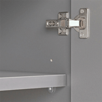 Ulti-MATE Garage 7-Piece Garage Cabinet System with Bamboo Worktop in Stardust Silver Metallic 