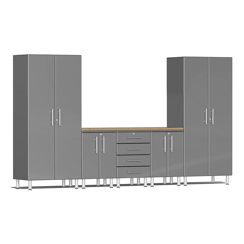 Ulti-MATE Garage Cabinets 6-Piece Set With 2X Base Cabinets And 1X 4-Drawer Base Cabinet-UG20562G-Graphite Grey-Garage Giant