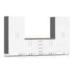 Ulti-MATE Garage Cabinets 6-Piece Set With 2X Base Cabinets And 1X 4-Drawer Base Cabinet-UG20562W-Starfire White-Garage Giant 