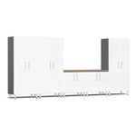 Ulti-MATE Garage Cabinets 6-Piece Set With 3X Tall Cabinets And 2X Extra-Wide Base Cabinets-UG20662W-Starfire White-Garage Giant 